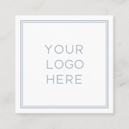 Cartão De Visita Quadrado Logotipo personalizado profissional| Simples e min