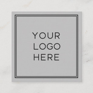 Cartão De Visita Quadrado Logotipo personalizado profissional Simples e min