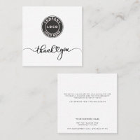 Logotipo Personalizado Simples Empresa Obrigado A