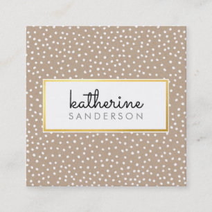 Cartão De Visita Quadrado LOGOTIPO PROFISSIONAL EMBLEM kraft-ouro moderno br