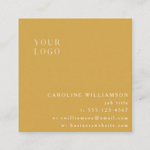 Cartão De Visita Quadrado Logotipo Profissional Minimalista Moderno Simples 