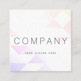 Cartão de visita quadrado luminoso geométrico de