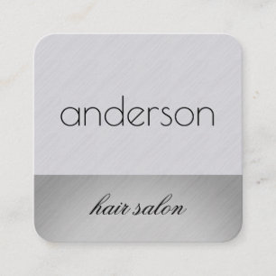 Cartão De Visita Quadrado Lustroso e moderno