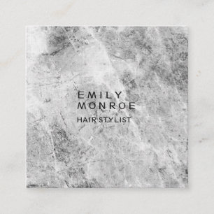 Cartão De Visita Quadrado Luxury Linen Plain Cinza Wall Modern Minimalista