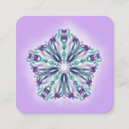 Cartão De Visita Quadrado Luz cura do curandeiro da energia da ioga de Reiki