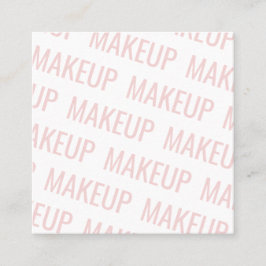 Cartão De Visita Quadrado Maqueamento moderno do padrão de texto repetitivo 