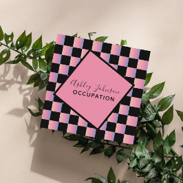 Cartão De Visita Quadrado Maquiagem Holográfica Moderna Mídia Social Adicion