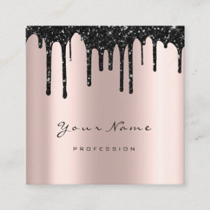 Cartão De Visita Quadrado Maquilhador que encera as testas DripMicroblading