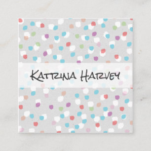 Cartão De Visita Quadrado Marcas Textured (frutados)