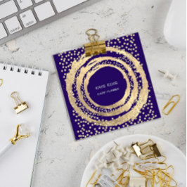 Cartão De Visita Quadrado Marinho do Blogueiro de Moda Música do Event Plann