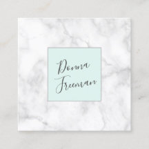 Mármore branco moderno e verde-menta