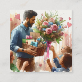 Cartão De Visita Quadrado Masterícula Mentor