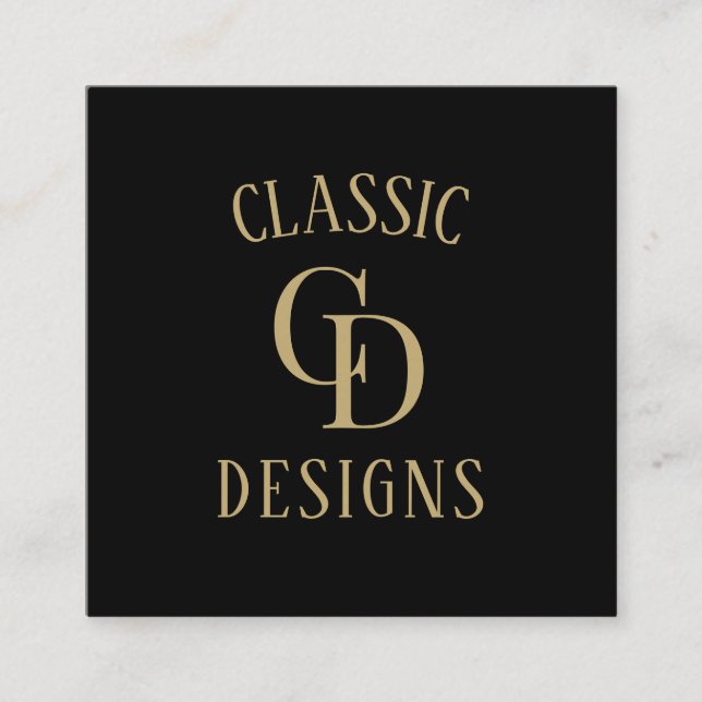 Cartão De Visita Quadrado Materiais Personalizados para Pequenos Negócios (Frente)