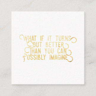 Cartão De Visita Quadrado Melhor Do Que Pode Imaginar - Cartão Quadrado