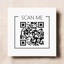 Minimalist QR Code Scan Me Business
