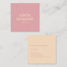 Minimalista Moderno Rosa Pastel & Pêssego Pálido