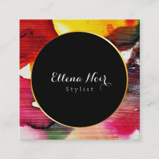 Cartão De Visita Quadrado Minimalista, profissional, moderno, elegante