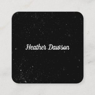 Cartão De Visita Quadrado Minimalista (salpicado)