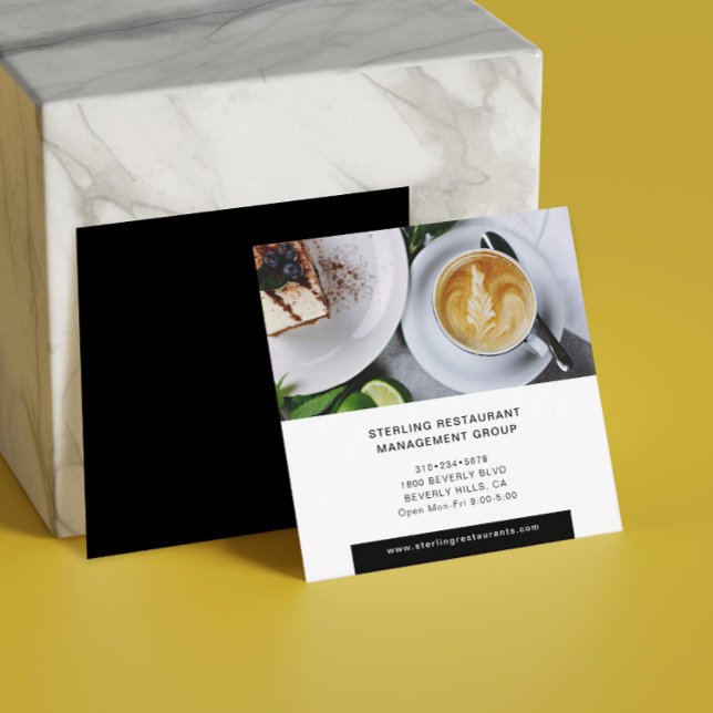 Cartão De Visita Quadrado Mínimo Quadrado Profissional (Criador carregado)