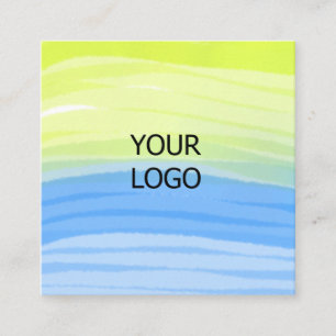 CARTÃO DE VISITA QUADRADO MÍNIMO SIMPLES ADICIONE O TEXTO PERSONALIZADO DO L