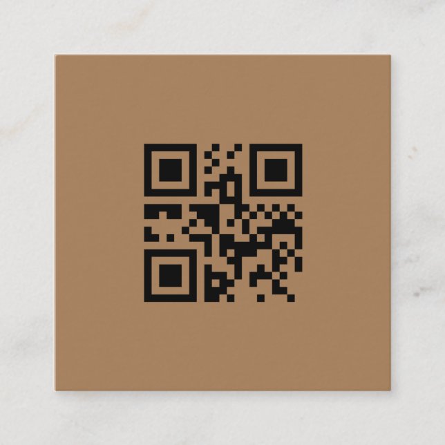 CARTÃO DE VISITA QUADRADO MÍNIMO SIMPLES ADICIONE O TEXTO PERSONALIZADO DO L (Frente)