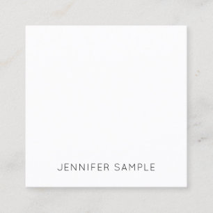 Cartão De Visita Quadrado Modelo de Design simples e minimalista elegante