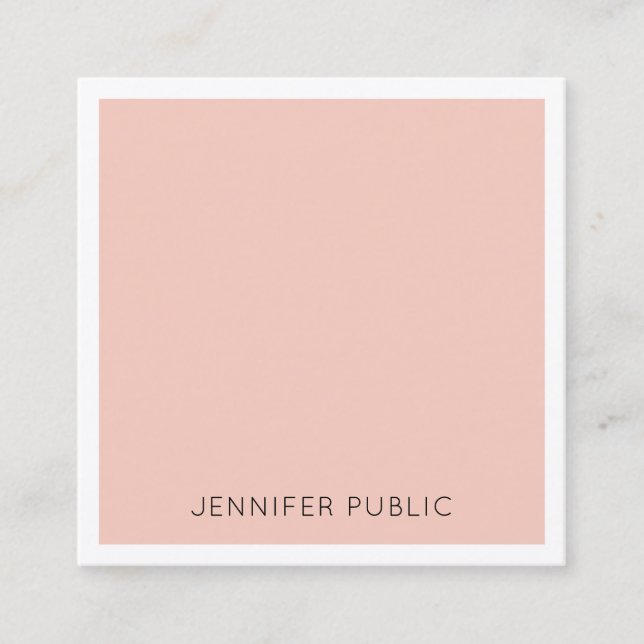 Cartão De Visita Quadrado Modelo de Elegante Moderno Elegante Premium da Sed (Frente)