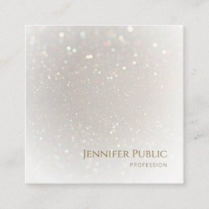 Cartão De Visita Quadrado Modelo de luxo moderno e elegante