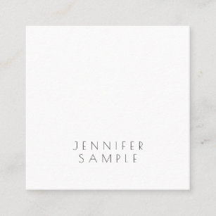 Cartão De Visita Quadrado Modelo luxuoso elegante minimalista simples