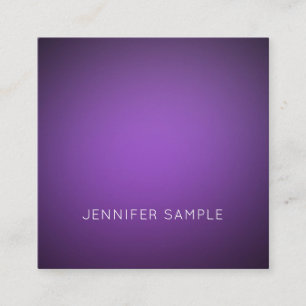 Cartão De Visita Quadrado Modelo Luxurioso Elegante Simples Moderno