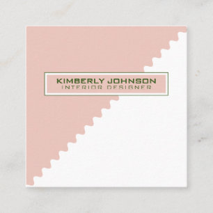 Cartão De Visita Quadrado Modelo Minimalista Moderno Elegante Profissional