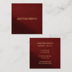 Cartão De Visita Quadrado Modelo Personalizado Elegante Moderno