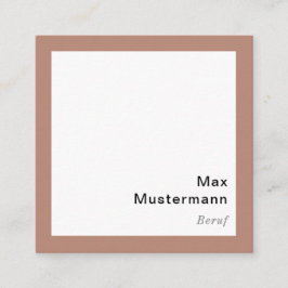 Cartão De Visita Quadrado Moderno