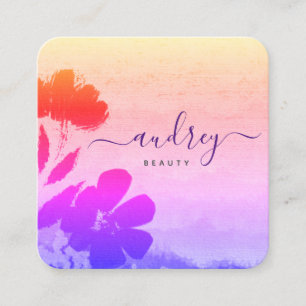 Cartão De Visita Quadrado moderno e elegante ceo profissional, tendência na