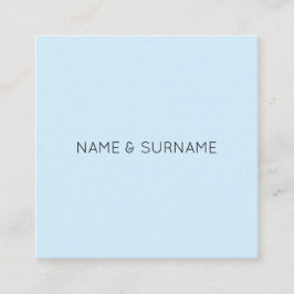 Cartão de visita quadrado moderno minimalista de