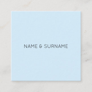 Cartão de visita quadrado moderno minimalista de