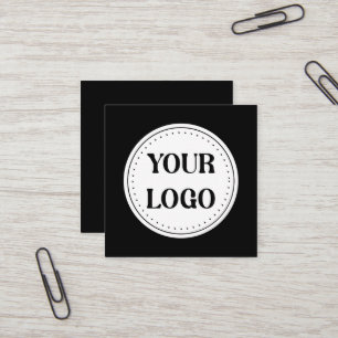Cartão De Visita Quadrado Moderno, Minimalista, Elegante e Personalizável