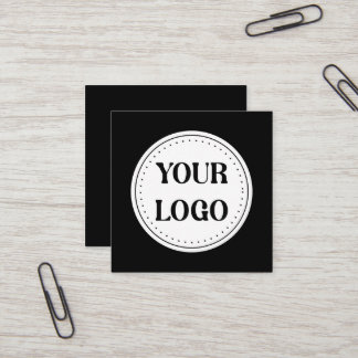 Cartão De Visita Quadrado Moderno, Minimalista, Elegante e Personalizável