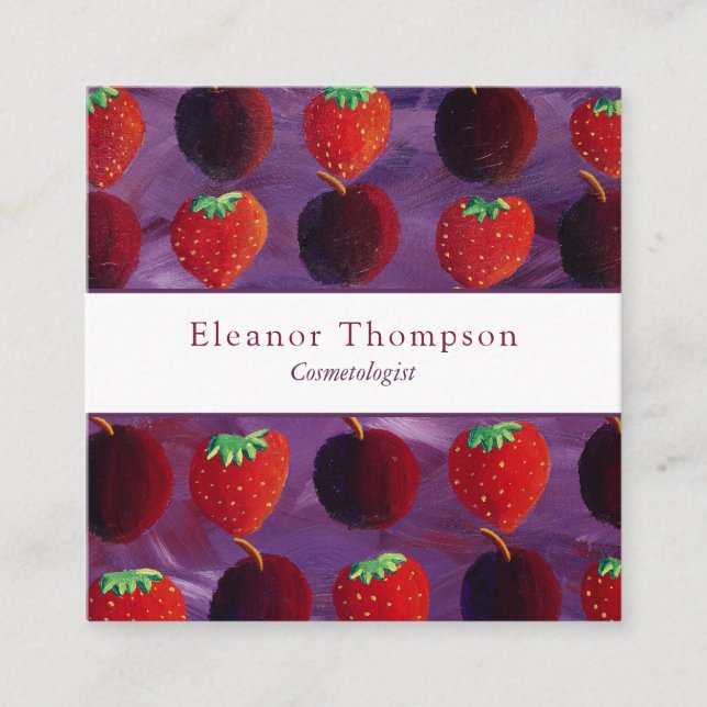 Cartão De Visita Quadrado Moderno Quadrado Profissional (Frente)