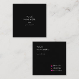 Cartão de visita quadrado moderno simples