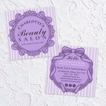 Moldura de Arco Roxo Vintage Quadrada para Salão
