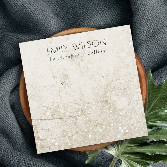 Cartão De Visita Quadrado Monitor Dourado com brilho no manuscrito (Criador carregado)