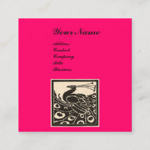 MONOGRAMA DE PAVÃO PRETO E ROSA NEON ELEGANTES