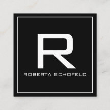 Monograma preto profissional moderno