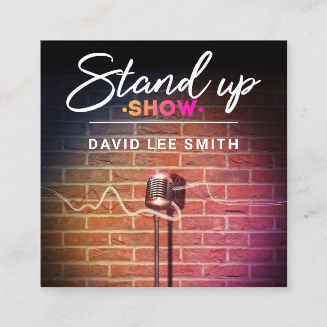 Cartão De Visita Quadrado Mostra-te (Frente)