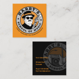 Cartão De Visita Quadrado Música de Harry