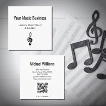 Musical Treble Clef Código QR Lições Musicais