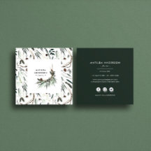 Na moda elegante floral moderno de aquarelas mudas