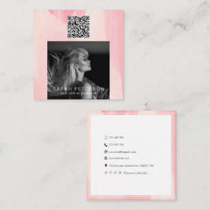 Cartão De Visita Quadrado Na moda fotografia modelos de código QR dançarin