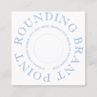 Cartão De Visita Quadrado Nantucket Penny Toss